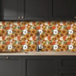 Bloemen - Vintage - Patronen keuken achterwand 2 middel 871 -sfeer1
