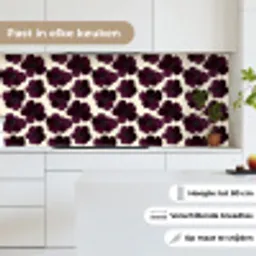 Bloemen - Aquarel - Paars keuken achterwand 2 middel 871 -sfeer4_NL
