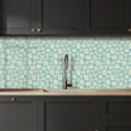 Bloemen - Wit - Vintage - Patronen keuken achterwand 2 middel 871 -sfeer1