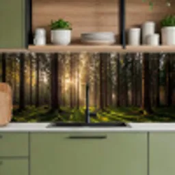 Bos - Gras - Zonlicht keuken achterwand 2 middel -sfeer3