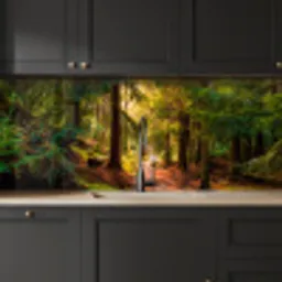 Bos - Pad - Bomen - Groen - Zon - Natuur keuken achterwand 2 middel -sfeer1