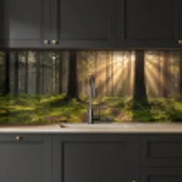 Bos - Zonlicht - Gras keuken achterwand 2 middel -sfeer1