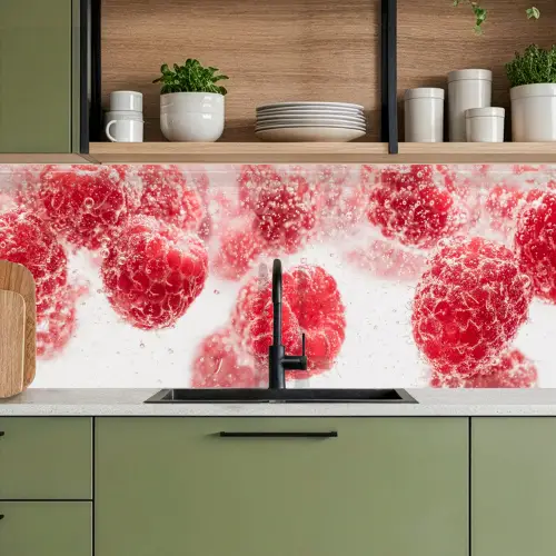 Fruit - Water - Bubbels - Rood keuken achterwand 2 middel -sfeer3