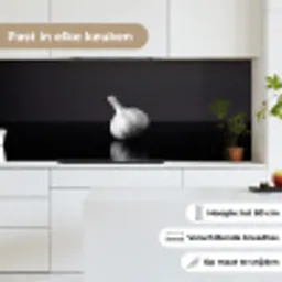 Knoflook - Zwart - Wit keuken achterwand 2 middel -sfeer4_NL