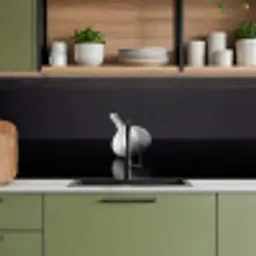 Knoflook - Zwart - Wit keuken achterwand 2 middel -sfeer3