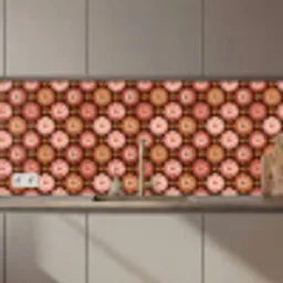 Geometrisch - Bloemen - Kleurrijk keuken achterwand 2 middel 871 zz_3dshopping