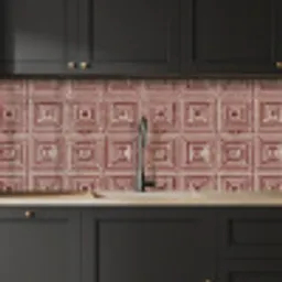Geometrisch - Patroon - Rood keuken achterwand 2 middel 871 -sfeer1