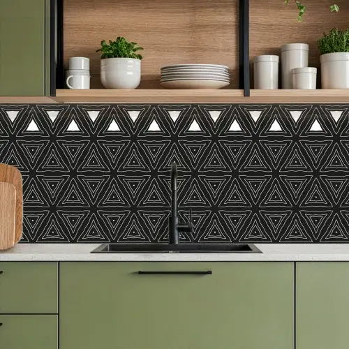 Geometrie - Design - Mozaïek keuken achterwand 2 middel 871 -sfeer3