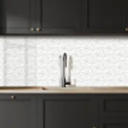 Geometrie - Lijn - Zwart - Wit - Patroon keuken achterwand 2 middel 871 -sfeer1