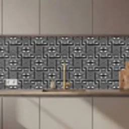 Geometrie - Patroon - Zwart keuken achterwand 2 middel 871 zz_3dshopping