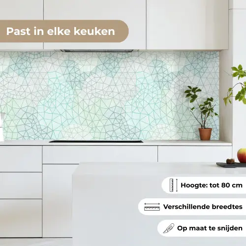 Geometrie - Patroon - Groen keuken achterwand 2 middel 871 -sfeer4_NL