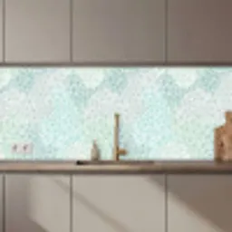 Geometrie - Patroon - Groen keuken achterwand 2 middel 871 zz_3dshopping