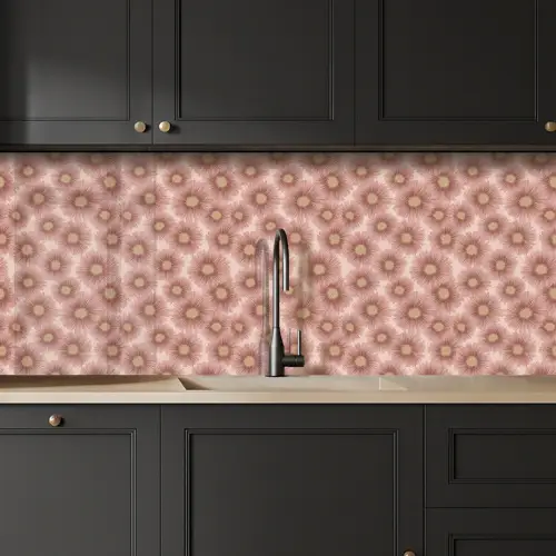 Gerbera - Bloemen - Roze keuken achterwand 2 middel 871 -sfeer1