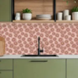 Gerbera - Bloemen - Roze keuken achterwand 2 middel 871 -sfeer3