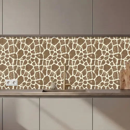 Giraf - Klassiek - Bruin keuken achterwand 2 middel 871 zz_3dshopping