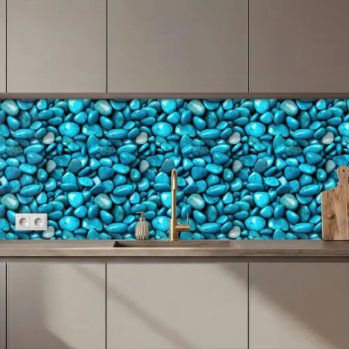 Glanzende - Blauwe - Stenen keuken achterwand 2 middel 871 zz_3dshopping