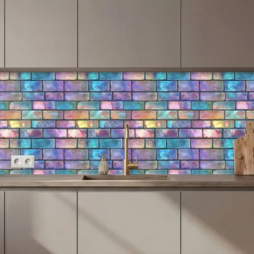 Gloed - Kleuren - Muur - Glans keuken achterwand 2 middel 871 zz_3dshopping