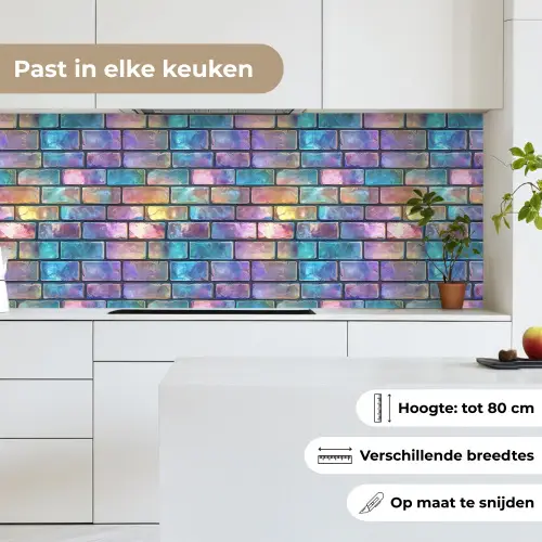 Gloed - Kleuren - Muur - Glans keuken achterwand 2 middel 871 -sfeer4_NL