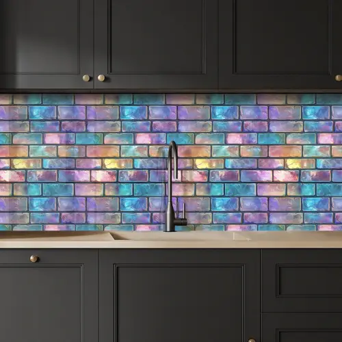 Gloed - Kleuren - Muur - Glans keuken achterwand 2 middel 871 -sfeer1