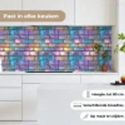 Gloed - Kleuren - Muur - Glans keuken achterwand 2 middel 871 -sfeer4_NL