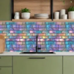Gloed - Kleuren - Muur - Glans keuken achterwand 2 middel 871 -sfeer3