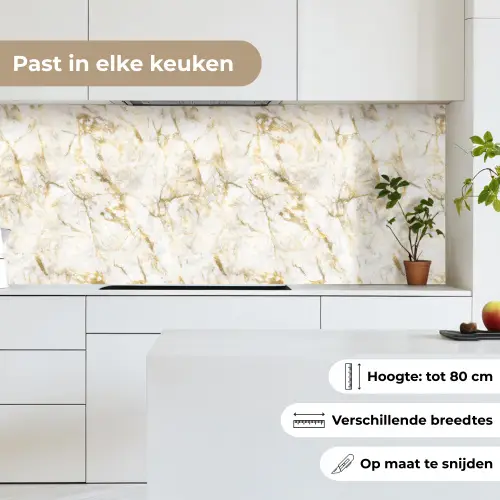 Goud - Licht - Nerf - Marmer keuken achterwand 2 middel 871 -sfeer4_NL