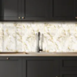Goud - Licht - Nerf - Marmer keuken achterwand 2 middel 871 -sfeer1