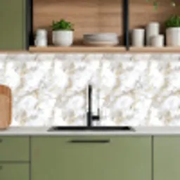Gouden aders - Marmer - Wit keuken achterwand 2 middel 871 -sfeer3