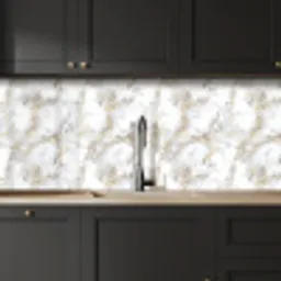 Gouden aders - Marmer - Wit keuken achterwand 2 middel 871 -sfeer1