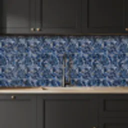 Graniet - Blauw - Koel keuken achterwand 2 middel 871 -sfeer1