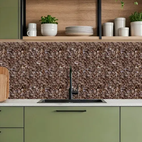 Graniet - Bruin - Structuur keuken achterwand 2 middel 871 -sfeer3