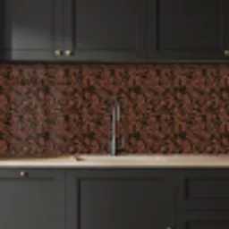 Graniet - Rood - Zwart keuken achterwand 2 middel 871 -sfeer1