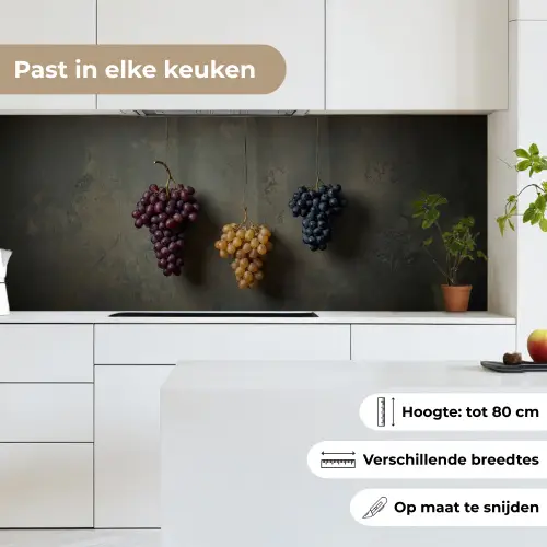 Druiven - Kleurrijk - Muur keuken achterwand 2 middel -sfeer4_NL