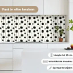 Grafisch - Modern - Zwart keuken achterwand 2 middel 871 -sfeer4_NL