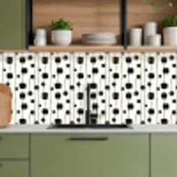 Grafisch - Modern - Zwart keuken achterwand 2 middel 871 -sfeer3