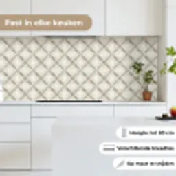 Grafisch - Patroon - Grijs keuken achterwand 2 middel 871 -sfeer4_NL