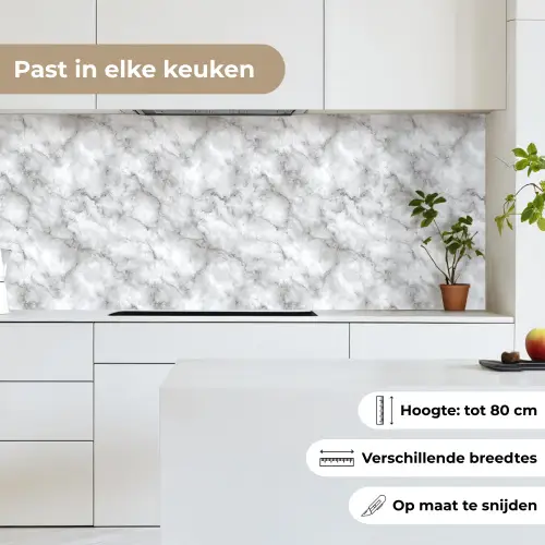 Grijs - Marmer - Klassiek - Aders keuken achterwand 2 middel 871 -sfeer4_NL