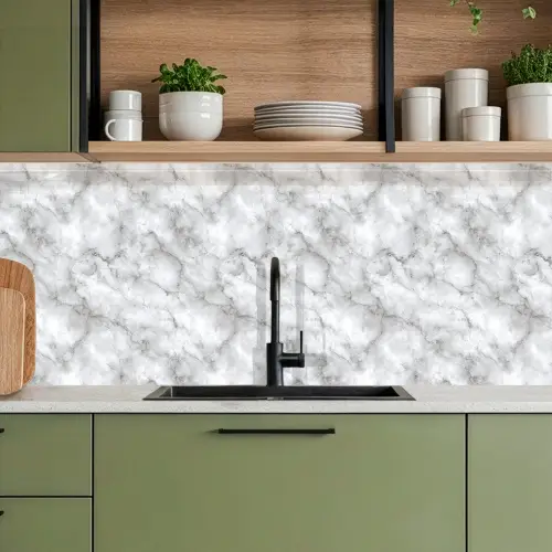 Grijs - Marmer - Klassiek - Aders keuken achterwand 2 middel 871 -sfeer3