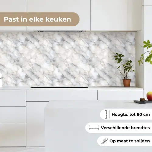 Grijs - Marmer - Gedetailleerd keuken achterwand 2 middel 871 -sfeer4_NL
