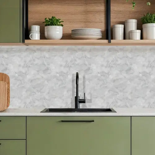 Grijs - Marmer - Mat keuken achterwand 2 middel 871 -sfeer3