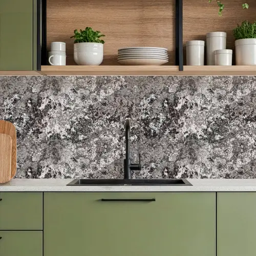 Grijs - Roest - Patroon keuken achterwand 2 middel 871 -sfeer3