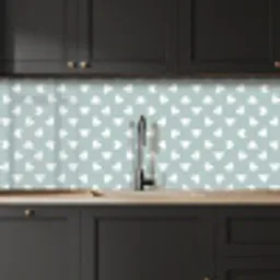 Groen - Design - Geometrie - Patroon keuken achterwand 2 middel 871 -sfeer1