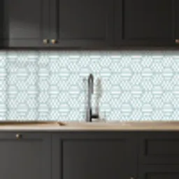 Groen - Geometrie - Patronen - Abstract keuken achterwand 2 middel 871 -sfeer1