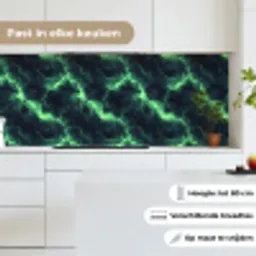 Groen - Bliksem - Storm keuken achterwand 2 middel 871 -sfeer4_NL
