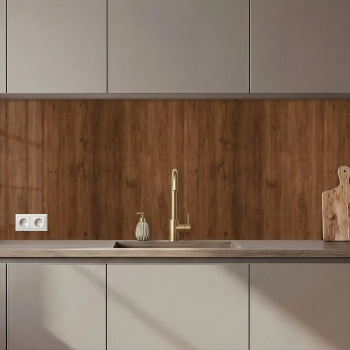 Hardhout - Patronen - Bruin keuken achterwand 2 middel 871 zz_3dshopping