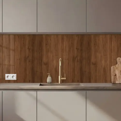 Hardhout - Patronen - Bruin keuken achterwand 2 middel 871 zz_3dshopping
