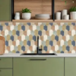 Harmonie - Patroon - Kleurrijk keuken achterwand 2 middel 871 -sfeer3