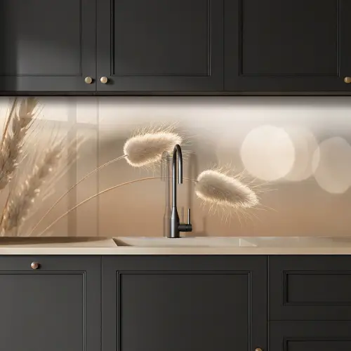 Hazestaartgras - Graanharen - Zonlicht keuken achterwand 2 middel -sfeer1