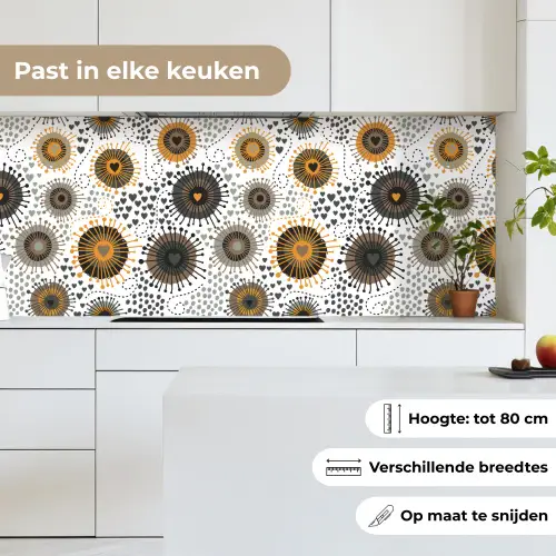 Hart - Jaren 50 - Patroon keuken achterwand 2 middel 871 -sfeer4_NL
