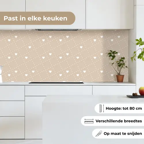 Hart - Design - Geometrie - Patroon keuken achterwand 2 middel 871 -sfeer4_NL